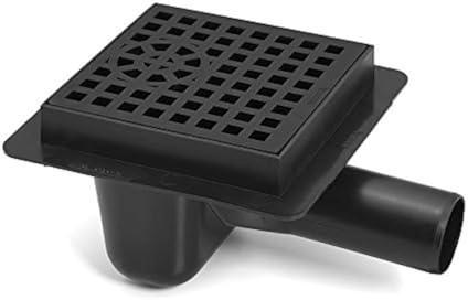 Kanalisation Kunststoffboden Bodenablauf mit Schwarz Platz Muster Gitter 50mm Rohrdurchmesser