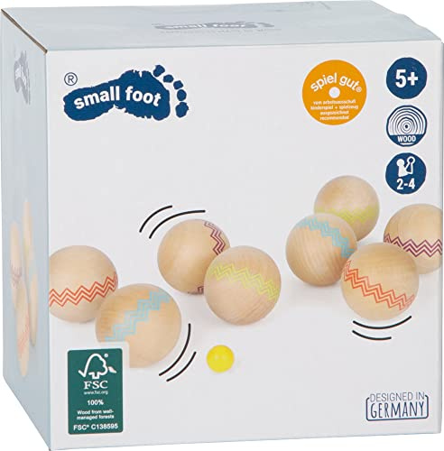 Small Foot Boule « Active » en Bois certifié FSC® 100% - Jeu Familial de Plein air - À partir de 5 Ans - 12029