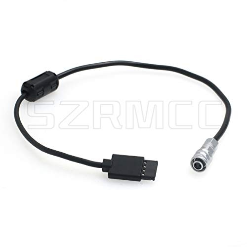 SZRMCC BMPCC Câble d'alimentation 4K 6K pour DJI Ronin S Gimbal vers Weipu SF610 2 broches femelle BMD Blackmagic Pocket Cinema Camera 4K (câble droit)