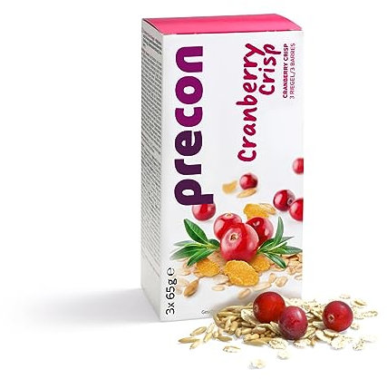 Precon BCM Diät Riegel zum Abnehmen – CranberryCrisp – 3 Riegel à 64 g – Mahlzeitenersatz für eine gewichtskontrollierende Ernährung