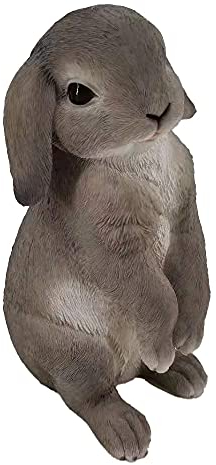 G&H Decor Statue de pelouse de Lapin - Figurine Peinte à la Main avec des détails complexes - Sculpture de Jardin résistante au Gel pour Une Utilisation en intérieur ou en extérieur (Debout)