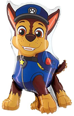 Ballonheld Ballon gonflable Pat' Patrouille Chase, env. 80 cm, convient à l'hélium, longue durée de flottement, pour enfant