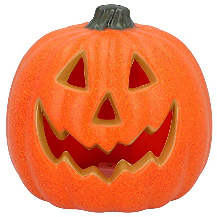 Boland 72321 - Zucca LED da 20 cm, con batterie, luce a LED, decorazione luminosa per Halloween, Carnevale o festa a tema, arancione