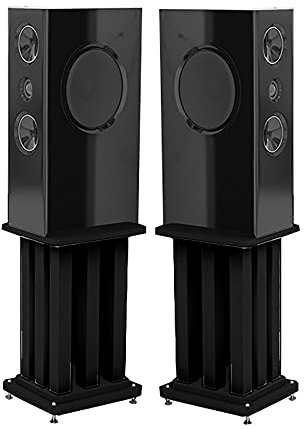 Soporte para Altavoz Un par de Soportes universales para Altavoces, para Altavoces satélite y de estantería pequeños, Estabilidad Estructural, fácil Movilidad (tamaño: 80 cm)