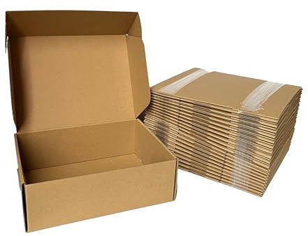 easycustomerlee 12x9x4 Small Shipping Boxes Set of 20 Brown Corrugated Cardboard Mailer Boxes for Packaging Small Business Craft Gifts Giving Products