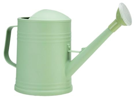 JISADER Regadera para Plantas con Cabezal de aspersor, regadera de Boca Larga de 2L, regadera de Flores para Plantas de casa al Aire Libre, Verde