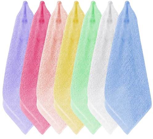 USHXVG Pack of 7 Multi-purpose Bamboo Charcoal Fiber Cloths for Kitchen, Bathroom, Bedroom