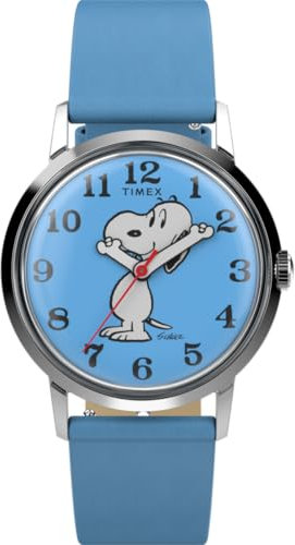 Timex Herren Analog Armbanduhr Marlin Hand-Wound x Peanuts Reissue