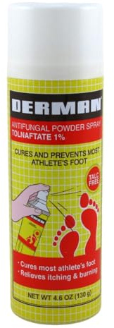 Derman, Antifungal Powder Spray, 14.6 Ounce