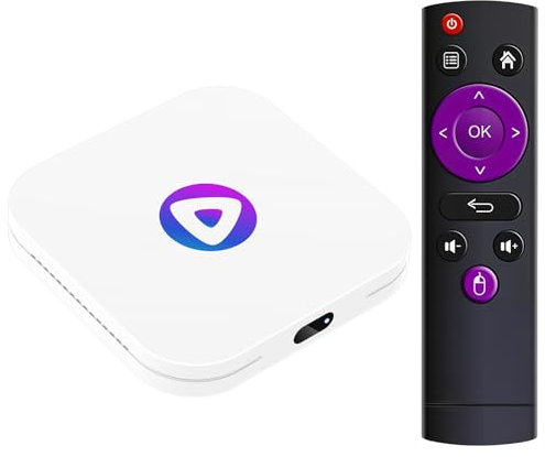 LEFFOT Android 13.0 Box TV 2025, M1 4K Ultra HD Boitier TV Android, 4GB RAM 64GB ROM, Boitier IPTV avec 2.4G & 5G WiFi 6, BT 5.0, HDR10, 3D, Rockchip RK3528 Quad Core A53, for Netflix Youtube