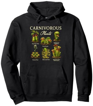 Carnivorous Plants Lover Venus Flytrap Houseplant Gardening Pullover Hoodie