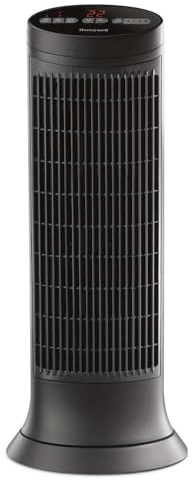 Honeywell Digital Ceramic Tower Heater, 1500 Watt, Black – Oscillating Ceramic Heater – Space Heater with Two Heat Settings, Medium Room