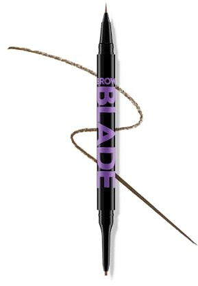 Urban Decay Brow Blade 2-in-1 Eyebrow Pen & Waterproof Pencil - Smudge-proof, Transfer-resistant, Up to 24HR Wear, Ink Stain & Creamy Brow Pencil - Neutral Nana (neutral brown)