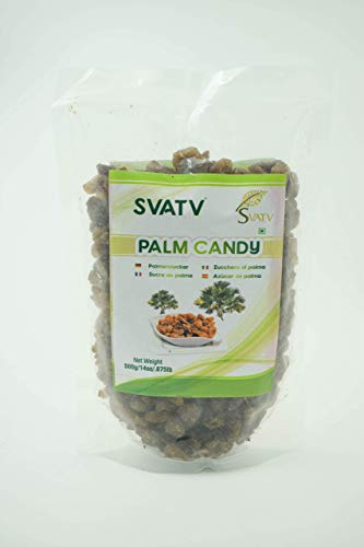 SVATV Palm Candy | Natürliches Süßstoffpulver | glutenfrei – Süßungsmittel | raffinierte Zuckeralternative | Ersatz zum Backen | Ohne Konservierungsstoffe | Keine künstlichen Aromen – 500 g