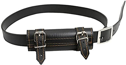 Hosuho Unisex PU Leather Rapier Scabbard Holder Belt Waist Sheath Medieval Sword Holster Knight Battle Weapon Rapier Ring Belt Strap Holster Costume Sword Belt Cosplay Props