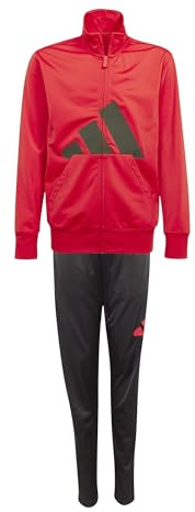 adidas Unisex Kids ESSENTIALS BIG LOGO CLIMACOOL TRACKSUIT, pure ruby/black, 11-12 Years