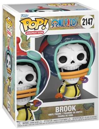 Funko Pop! Animering: One Piece - Brook - äggbåge - Samlarobjekt vinylfigur - Presentidé - Officiella varor - Leksaker för barn och vuxna - animefans - modellfigur för samlare och display