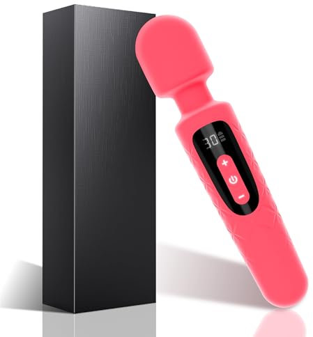 Adult Sex Toys Dildo for Women, Clitoral G-spot Vibrator with 30 Powerful Vibration Modes, Wand Massager with Display for Clitoral Vaginal and Nipple Stimulation for Couples