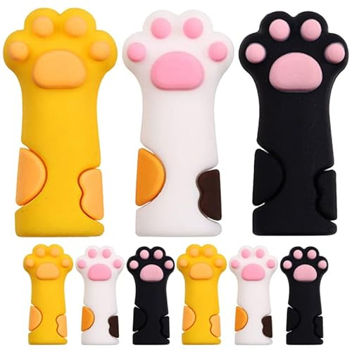 HOMSFOU 9 Fundas De Silicona Para Mango De Tijeras De Cutículas Protector Antideslizante Para Alicates De Manicura Compactas Y Ligeras Para Guardar En Neceser Y Proteger La Mano