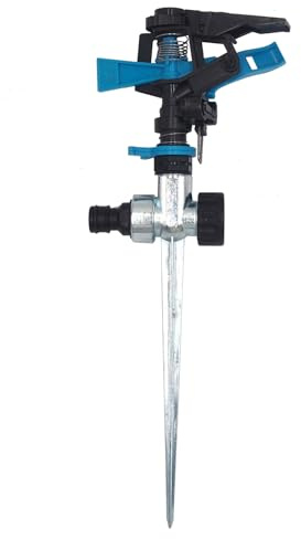 Noaxylic Arroseur de Jardin, Arroseurs de Pelouse, Arroseur à Pulsation | Asperseur Arroseur Jardin Oscillant Automatique Couverture à 360 Degrés, pour Arroser Les Plantes Fleurs Légumes