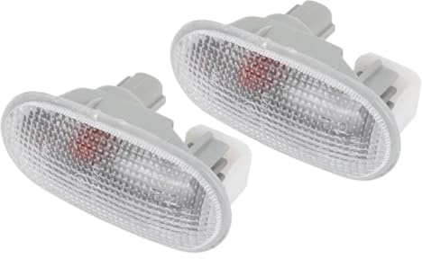VBVKEPENDZ Indicatore Direzione Per Mitsubishi Per Lancer Per Mirage 1992 1993 1994-2000 Lampadine Alogene Per Indicatori Direzione Laterali Per Auto MB-821172(2pcs Transparent)