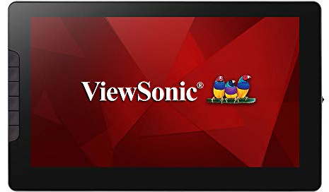 Viewsonic ID1330 (33,7 cm) (13,3 Zoll) PenDisplay Tablet zum Zeichnen und Schreiben (Full-HD, IPS Display, Touch Funktion inkl. druckempfindlichem Stift, USB-C, Windows/MacOS/Android) Silber-Schwarz