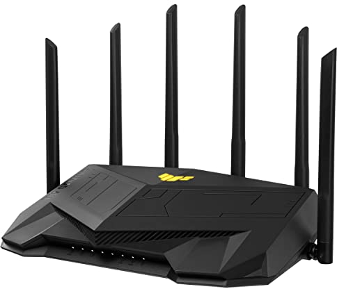 ASUS TUF-AX5400 - Router WiFi 6 (802.11ax) extensible de doble banda AiMesh (seguridad de red AiProtection Pro, Safe Browsing, Instant Guard y VPN, controles parentales, montaje en pared)