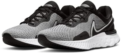 NIKE React Miler 3 Mens Running Trainers DD0490 Sneakers Shoes (UK 7.5 US 8.5 EU 42, White Black 101)