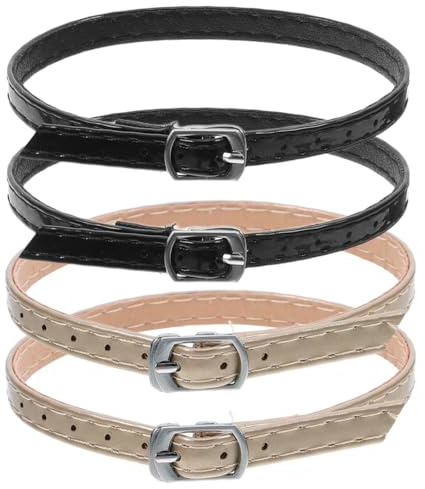 KOMBIUDA 2Paia Cinturini Sostituibili per Tacchi Alti Cinturini Regolabili per Caviglia Accessori Femminili per Uso Quotidiano Fasce per Tallone Comode e Pratiche