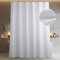 Duschvorhang Weiß Textil Badezimmer Vorhang: Leinen Stoff Anti Schimmel Waschbar Wasserabweisend Polyester Duschvorhang Badewanne - Elegante Dekorative Shower Curtain - 183x183