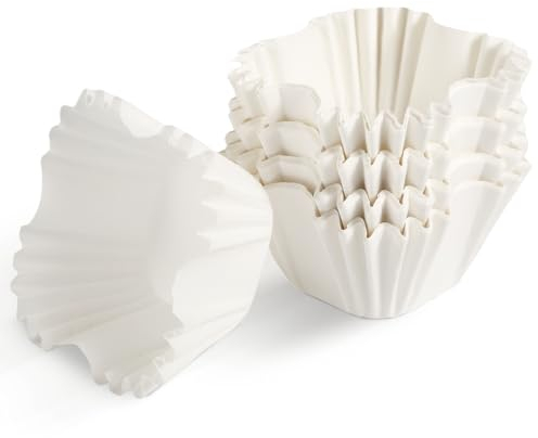 100St Quadratisch Cupcake Förmchen, 6x4,3x4cm Weiß Papier Backförmchen für Cupcakes Muffinförmchen zum Backen für Hochzeit Babyparty Partyzubehör