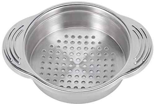Dewedrt Stainless Steel Food Can Strainer Sieve Tuna Press Lid Oil Drainer Remover, Unique No-Mess Dishwasher Safe Design