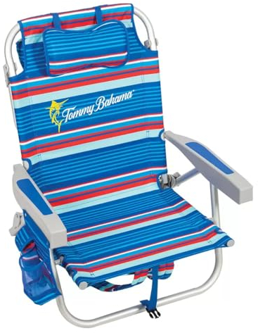 Tommy Bahamas Chaise de Plage Pliable modèle 2024 (Bleu)
