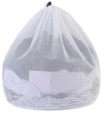 Mesh Laundry Bags - Drawstring Organizer Washing Bags | Washing Machine Fine Net Wash Bag | 17x12x1cm Washable Laundry Delicates Bag | Net Bags for Home Dorm Apartment Hotel Beach