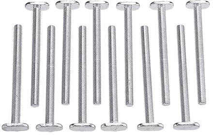 Tuerca deslizante for riel en T, tuerca deslizante en T roscada, herramienta de fijación de pernos y tornillos de 12 piezas, perno deslizante de inserción M8 x 100 mm for riel de inglete serie 30, her