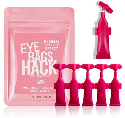 Serum Contour des Yeux, Serum Yeux Anti Cernes et Poche, Anti Poche Sous les Yeux Effet Immédiat, Contour des Yeux Hydratant, Soin Contour des Yeux, Soins des Yeux Multi-effets (5 * 1ml)