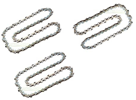 perfektGarten 3 x sågkedja 45 cm 1,3 mm 3/8 tum 62 TG kompatibel med Scheppach CSE2600 (CSE 2600) motorsåg