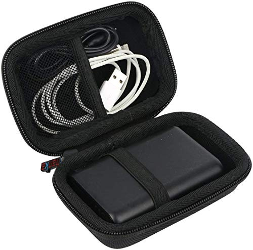 Khanka Hart Tasche Schutzhülle Für Anker Powerbank PowerCore 10000mAh 10000 mAh der kleine und Leichter externer Akku kompakt Ladegerät Etui Case.(Schwarz)