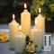 YASENN Battery Operated LED Candles with Remote Control - Set of 5 Flameless Wax Candles 2x45 6 7 8 - Timer, Dimmable, Dancing Flame - Realistic Wedding Party Home Decorations