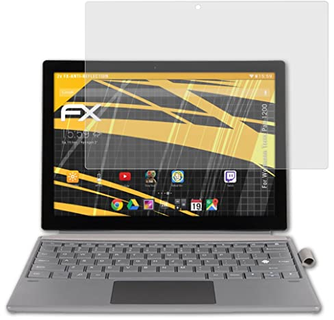 atFoliX Protecteur d'écran compatible avec Wortmann Terra Pad 1200 Film Protection d'écran, antiréfléchissant et absorbant les chocs FX Film Protecteur (2X)