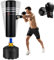 COSTWAY Freistehender Boxsack, 175cm Standboxsack mit Boxhandschuhen & Saugfuß, Kickboxsack Boxing Trainer MMA für Kinder Erwachsene