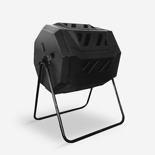 Produce Shop Composteur Rotatif pour Jardin extérieur 160 litres Deux Compartiments Abacus