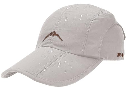 Yutdeng Gorra de Béisbol Ajustable Unisex Gorras de Hombre Verano Impermeable Secado Rápido Sombreros de Béisbol Mujer Ligera Plegable Sport Hat Sombrero de Sol de Visera Larga Deportes al Aire Libre