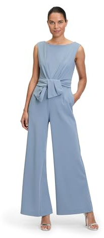 Vera Mont Damen Jumpsuit mit weitem Bein Light Steel Blue,46