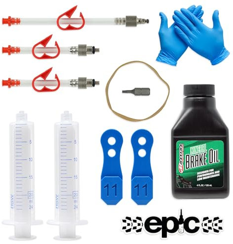 epic Bleed Kit for SRAM Mineral Oil Brakes & Maxima Oil | Fits DB8, Motive & Maven Brakes | Includes Bleeding Edge Tool (120ml Mineral Oil)