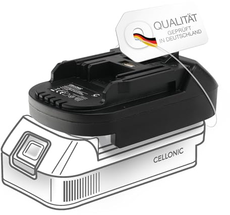 CELLONIC Akku-Adapter kompatibel mit Bosch 18V GBA Professional Konverter kompatibel mit Makita 18V Tools BS18MT