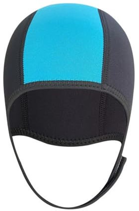 DONGKER Neopren Tauchhaube, 1 Stuck Kopfhaube Haube Herren/Damen, Neoprenhut Kapuze Tauchmütze mit Kinnriemen für Männer und Frauen, Bootfahren, Kajakfahren, Segeln, Wassersport