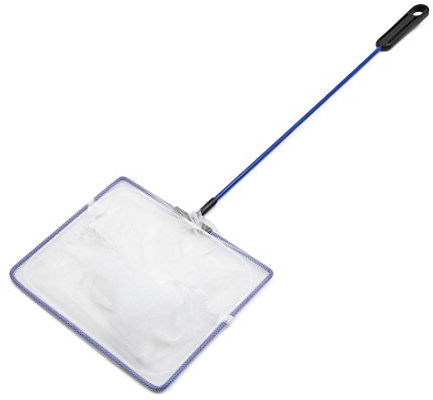 sourcing map Red de Acuario Accesorios de Aterrizaje de Limpieza de 6 Pulgadas Ancho Mango de plástico de Nylon