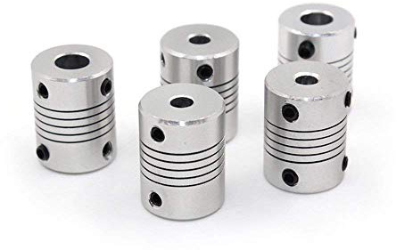 ICQUANZX 5PCS Flexible Kupplungen 5mm bis 8mm NEMA 17 Wellenkupplung für RepRap 3D Drucker Prusa i3 oder CNC Maschine