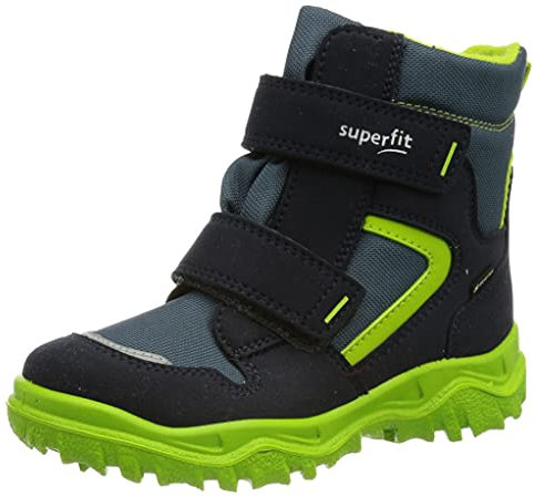 Superfit Unisex Kinder HUSKY1 Boot, Schneestiefel, BLAU/GRÜN 8020, 25
